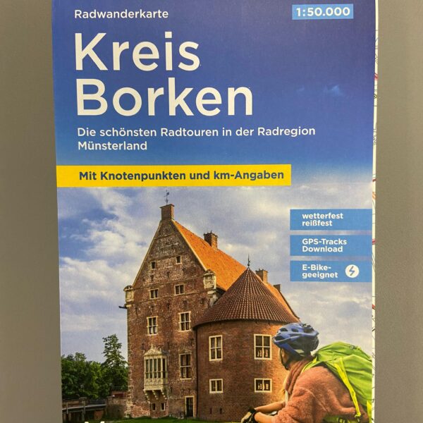 Coverseite der Radwanderkarte "Kreis Borken" des BVA.