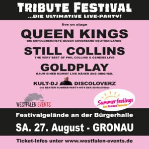 Tribute Festival @ Festplatz vor der Bürgerhalle | Gronau (Westfalen) | Nordrhein-Westfalen | Deutschland