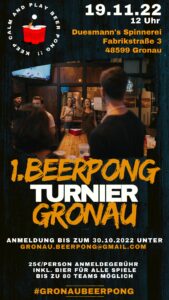 1. Beerpong Turnier Gronau @ Duesmann's Spinnerei | Gronau (Westfalen) | Nordrhein-Westfalen | Deutschland