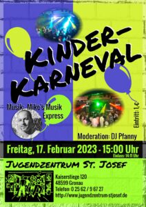 Kinderkarneval im Jugendzentrum St. Josef @ Jugendzentrum St. Josef | Gronau (Westfalen) | Nordrhein-Westfalen | Deutschland