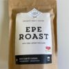 Braune Kaffeetüte mit weißem Etikett der Marke „Lenis Coffee Family“. Der Aufdruck lautet: „EPE ROAST – Aus dem Münsterland“. Unten steht: „Bio Caffè Crema – vollmundig, aromatisch“. Auf dem Etikett befindet sich das Logo der Regionalwert AG Münsterland.