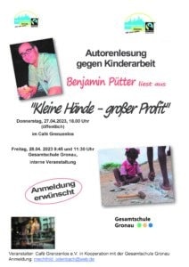 Autorenlesung mit Benjamin Pütter @ Café Grenzenlos | Gronau (Westfalen) | Nordrhein-Westfalen | Deutschland