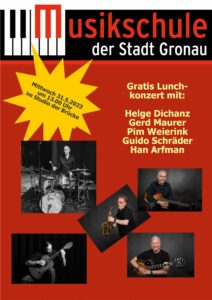 Gratis Lunchkonzert @ Studio in der "Brücke" / Musikschule | Gronau (Westfalen) | Nordrhein-Westfalen | Deutschland