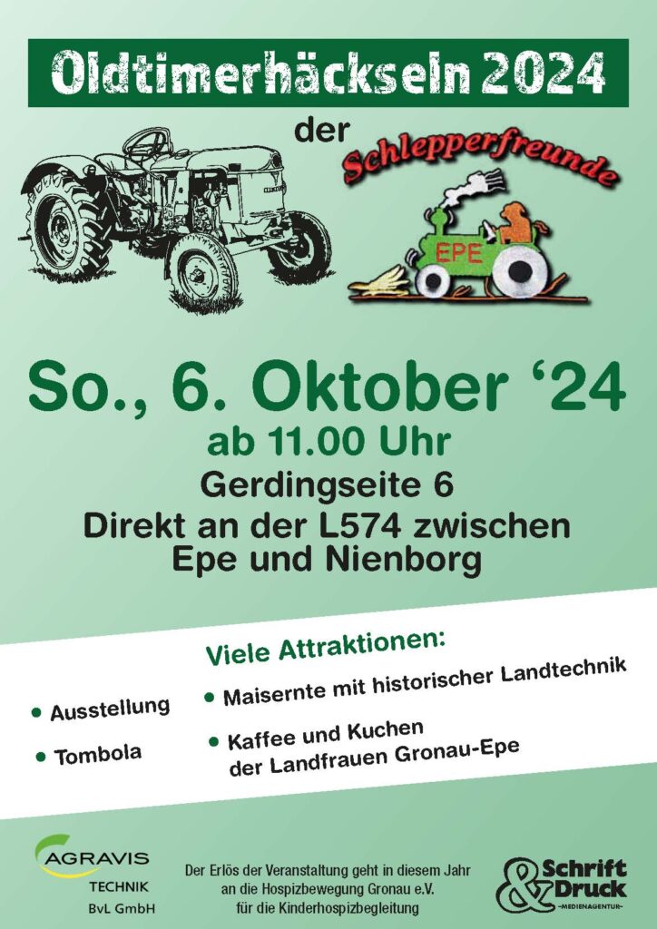 Oldtimerhäckseln der Schlepperfreude-Epe e.V. am 6.10.2024