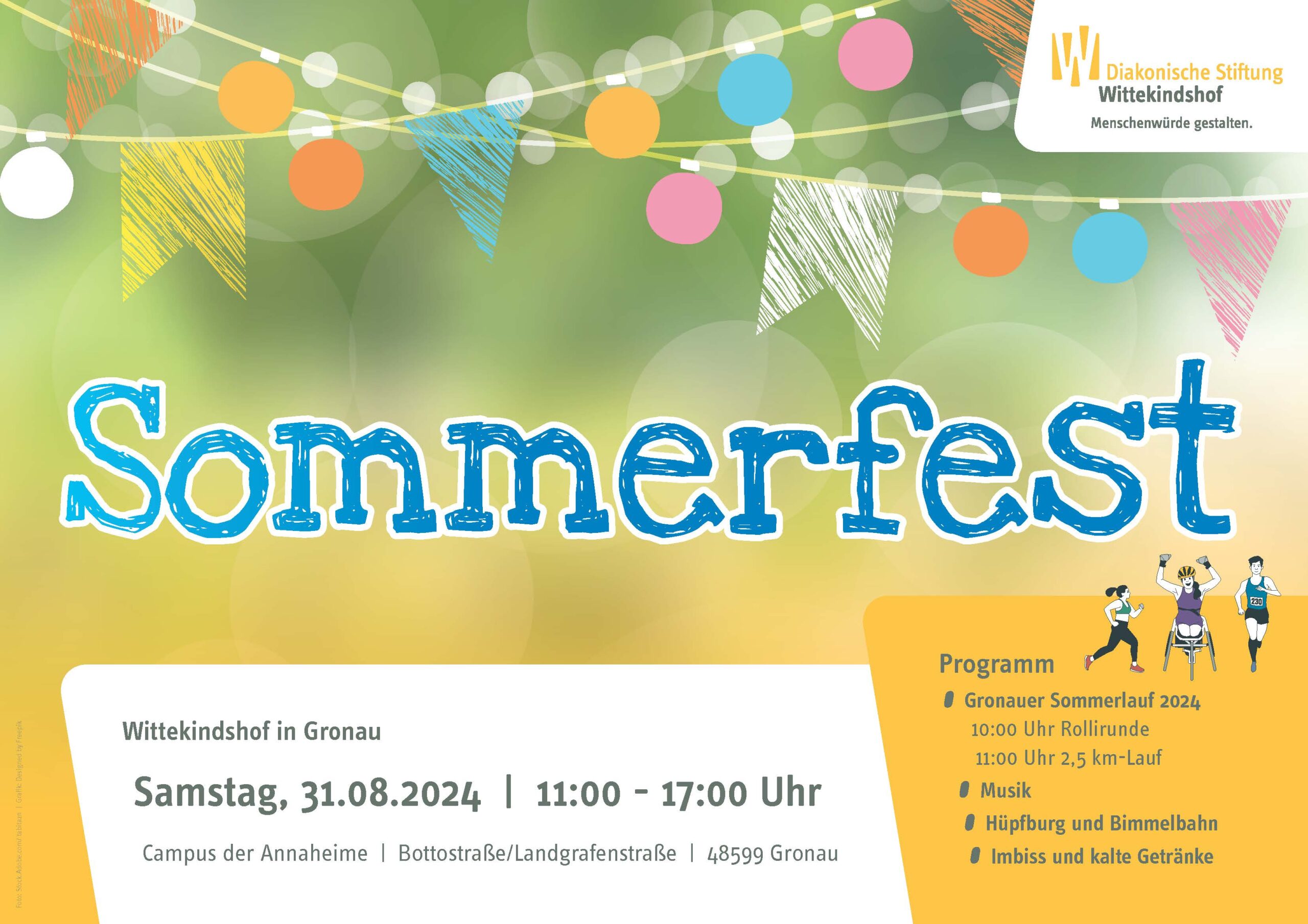 Sommerfest & Sommerlauf Wittekindshof in Gronau am 31.8.24 von 11h-17h