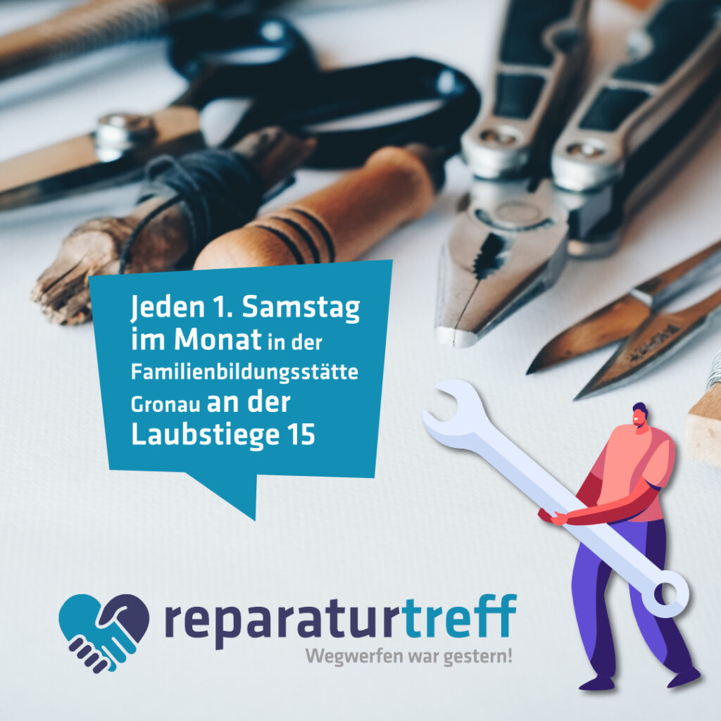 reparaturtreff -Wegwerfen war gestern! Jeden 1. Samstag im Montag