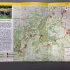 Route entlang der Knotenpunkte auf einer Karte eingezeichnet mit einem Infotext an der Seite über die Strecke.