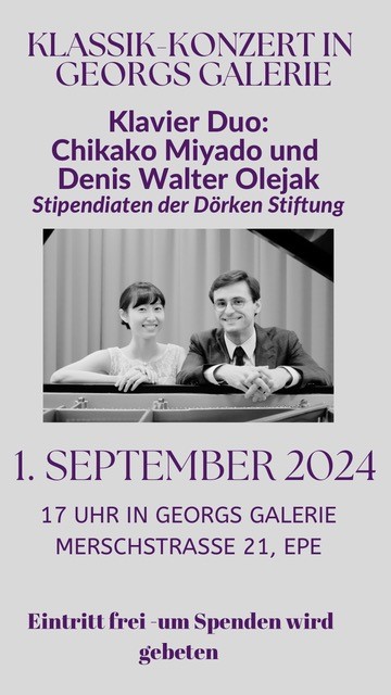 Klavier Duo: Chikako Miyado und Denis Walter Olejak