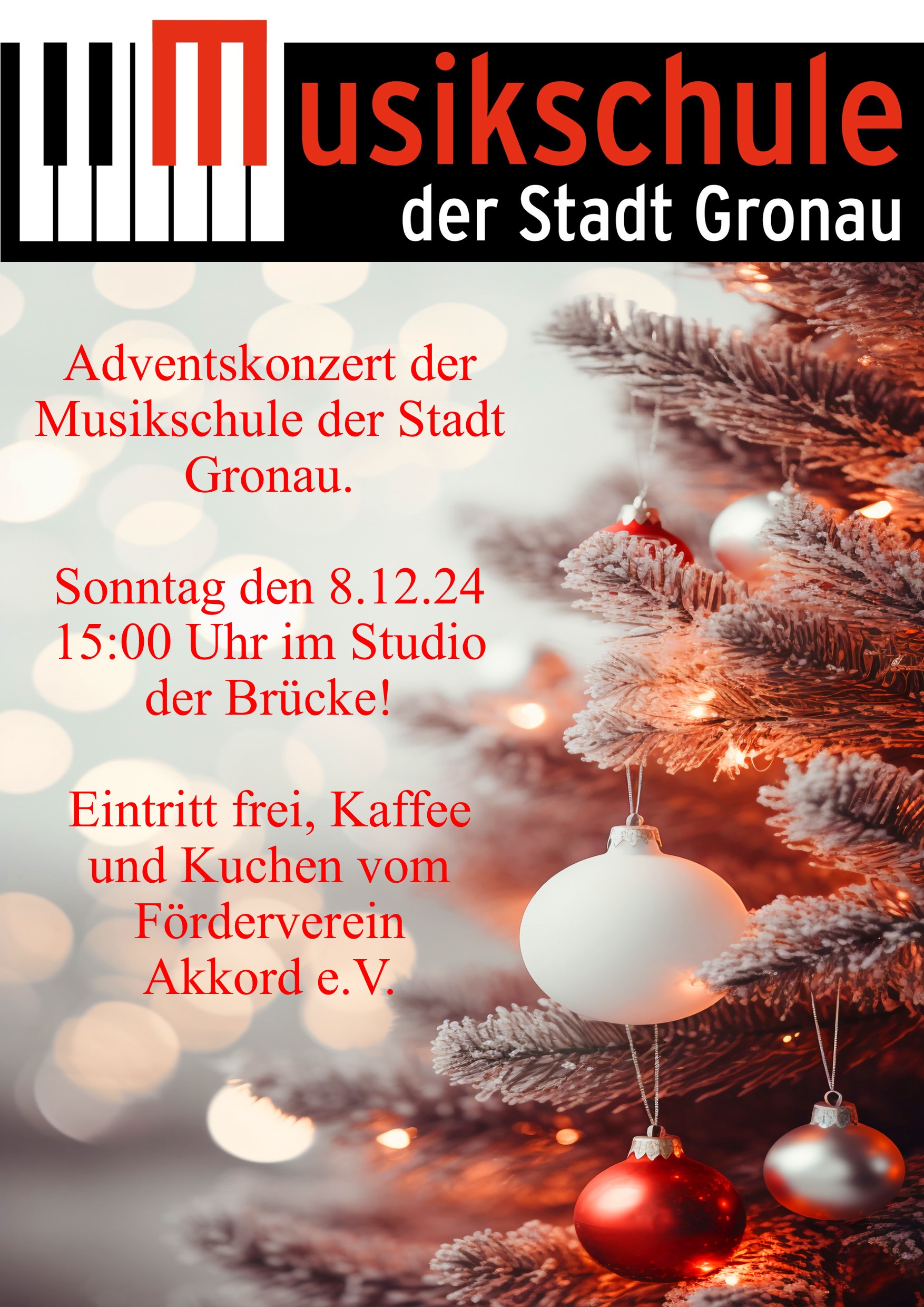 Adventskonzert der Musikschule Gronau