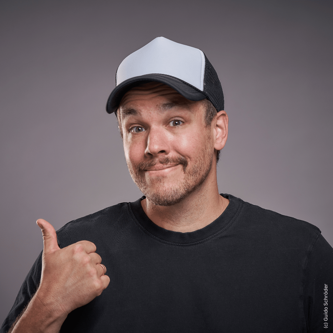 Foto von dem Comedian Jan van Weyde
