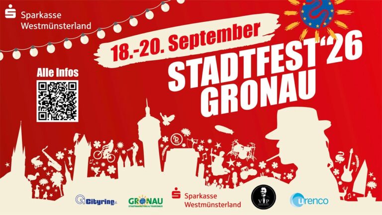 Op de afbeelding van het stadsfeest staat de datum 18-20 september 2026.