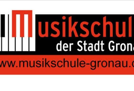 The picture shows the logo of the Gronau Music School.