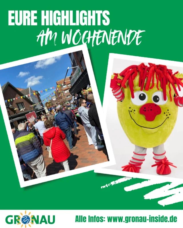Was haben wir am Wochenende? Na hoffentlich bestes Wetter! Denn ist es wieder Frühlingsfest Epe angesagt. 😊🌞 Was sonst noch so stattfindet, findet ihr in unseren Wochenendtipps. 

Alle Infos zu den Veranstaltungen unter https://gronau-inside.de/veranstaltungen (Link im Profil).

#gronau #gronauinisde #wochenende #weekendtipps #tipps #dreiländereck